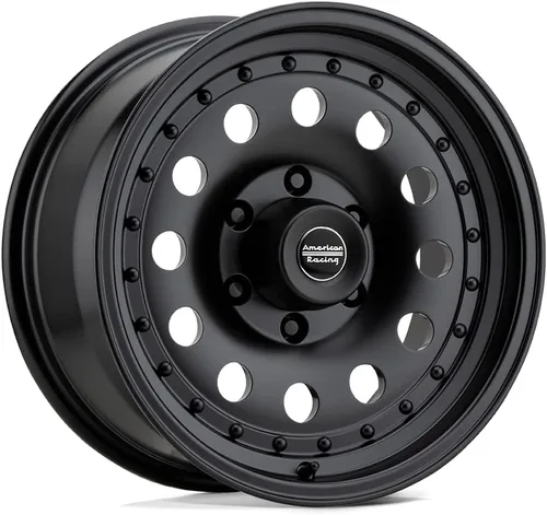 Vista 4 de American Racing AR62 OUTLAW II 17X8 8X6.5 5.21 18mm SATIN BLACK - AR627882AB Negro satinado