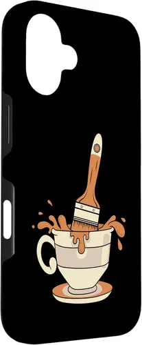 Vista 3 de Painter Coffee - Varnisher Paint Painting Case for iPhone 16