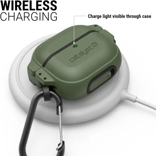 Vista 5 de Catalyst Funda de protección total para AirPods de 3ª generación, funda impermeable de 330 pies para AirPods 3, funda a prueba de golpes