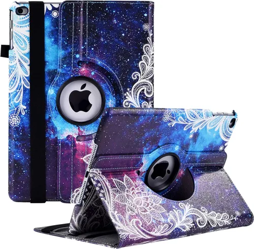 Vista 15 de Funda giratoria para iPad de 9.7 pulgadas 2018 2017 / Funda para iPad Air 2 - Funda protectora con soporte giratorio de 360 grados y función
