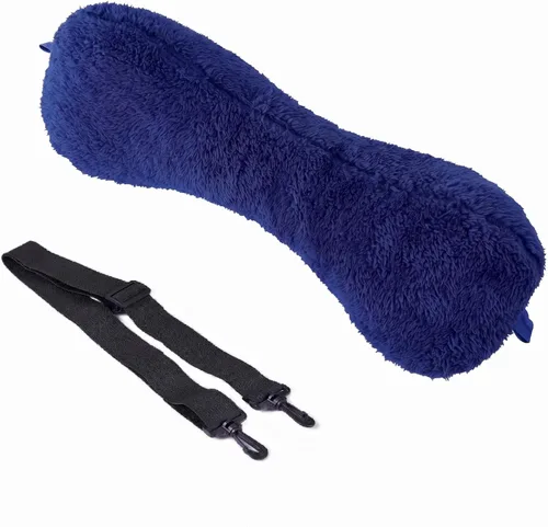 Vista 3 de Almohadas de cuello para sofá, sillón, soporte de cintura reclinable para cabeza, fijable, 1 pieza (azul)