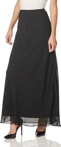 Vista 3 de Alex Evenings Falda de Vestir A (Petite Regular Tallas Grandes), Negro