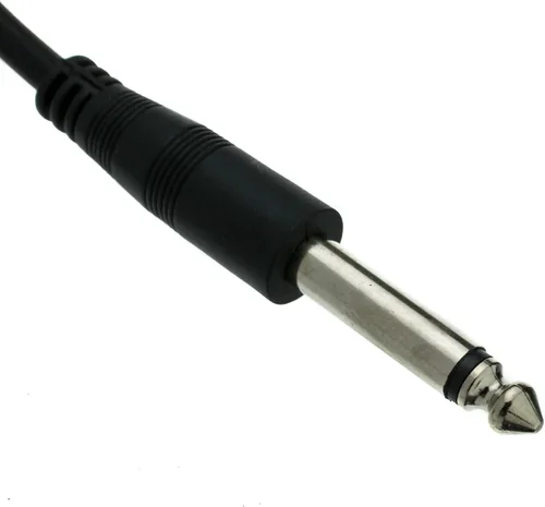 Vista 2 de CableWholesale Cable de extensión mono de 1/4 de pulgada, macho de 1/4 pulgadas a enchufe hembra de 1/4 pulgadas para instrumentos eléctricos