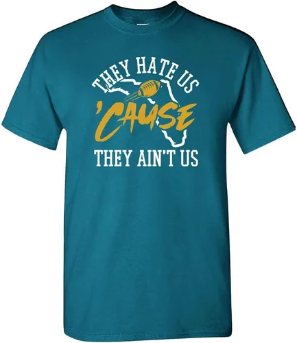 Vista 35 de Xtreme Apparrel They Hate Us 'Cause They Ain't Us Men's T-Shirt for Football Fans Arizona - Camisa negra