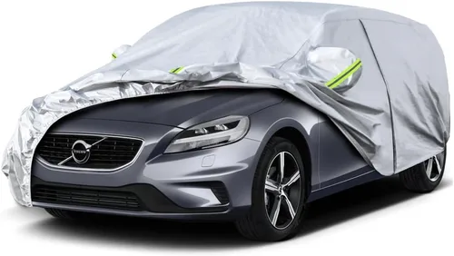Vista 34 de Kaugung Funda para Coche de Ajuste Personalizado BMW Serie 3 E30 (1982-1994), 7 Capas Resistente al Viento Todo Clima Impermeable Cubierta Exterior