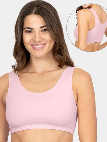 Vista 2 de Fruit of the Loom - Brasier de algodón para mujer, estilo camiseta sin mangas, máxima comodidad y ajuste transpirable
