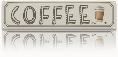 Vista 25 de Letrero de barra de café para decoración de cafetería, letrero de metal retro, decoración rústica de pared de granja, decoración de pared
