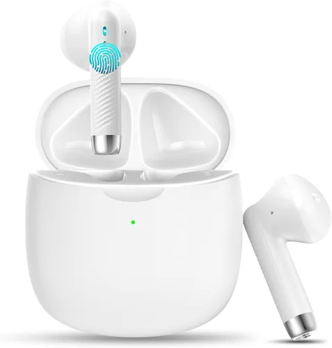 Vista 18 de Auriculares inalámbricos, auriculares Bluetooth 5.4 con graves estéreo, auriculares Bluetooth en el oído con cancelación de ruido y micrófono