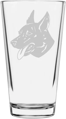 Vista 85 de Podenco Canario - Vaso de pinta de 16 onzas con temática de perro personalizado
