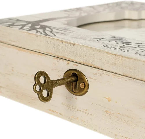 Vista 3 de Cottage Garden Friends Make World Beautiful Tree Decoupage Music Box Plays That's What Friends are for