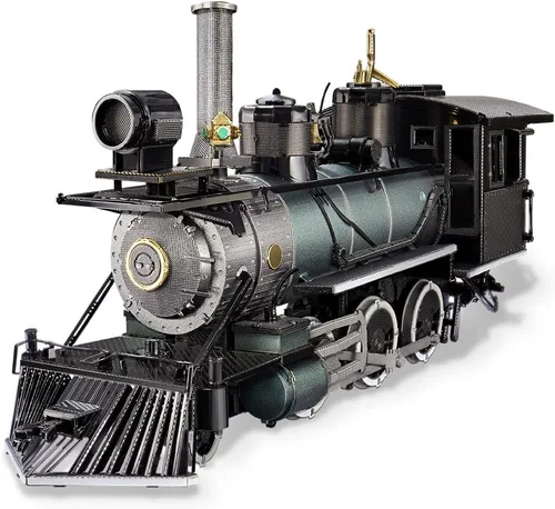 Vista 8 de Piececool Rompecabezas 3D para Adultos Kits de Modelos de Autos de Metal - H909 Cabeza de Camión Pesado Tractor Kit de Construcción