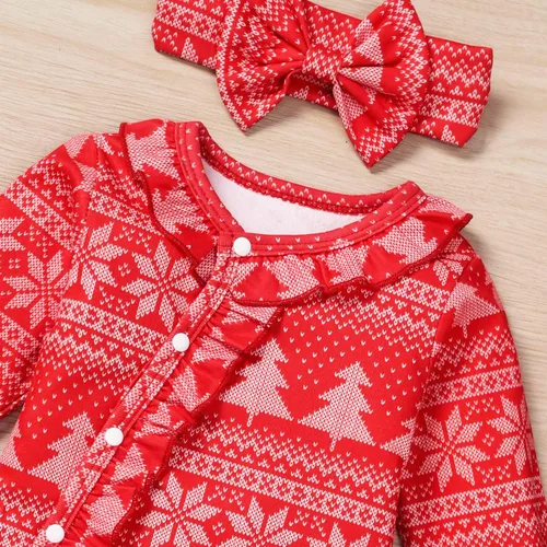Vista 5 de Aalizzwell Mameluco para bebé niña, ropa de otoño e invierno con accesorios