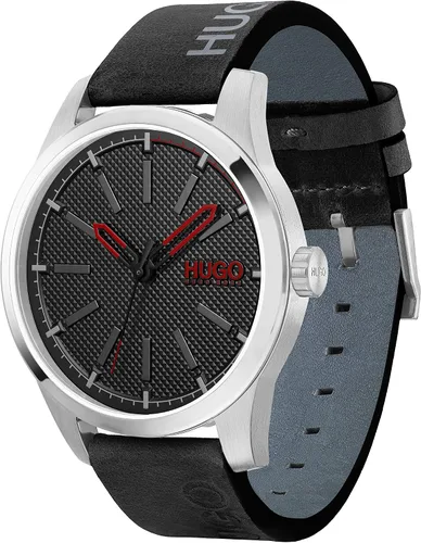 Vista 2 de HUGO #Invent Men's Quartz Stainless Steel Watch with Leather Strap