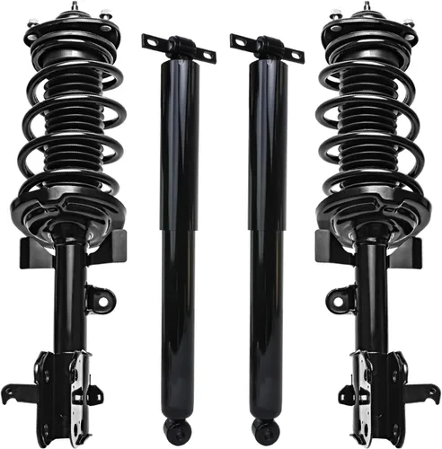 Vista 40 de Detroit Axle - Kit de amortiguadores de 4 puntales para Ford Escape 14-19, 2 puntales delanteros con resorte helicoidal 2 amortiguadores traseros