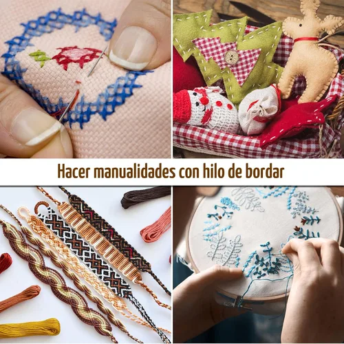 Vista 8 de LOVIMAG Hilo de bordar, 60 piezas, pulsera de la amistad, hilo de hilo