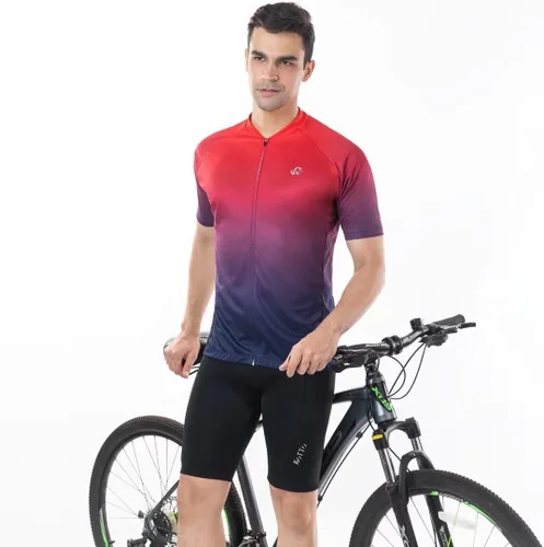 Vista 2 de ROTTO Pantalones cortos de ciclismo para hombre con acolchado de gel