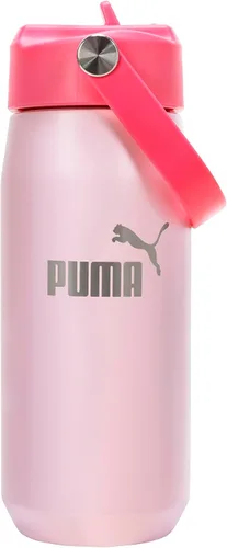 Vista 13 de PUMA Botella de agua de acero inoxidable aislada de 18 onzas unisex para adultos con pajilla y asa de transporte