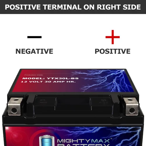 Vista 3 de Mighty Max Battery YTX30L-BS - Batería para Arctic Cat 700 Wildcat Sport, Trail 16 (12 V, 30 AH)