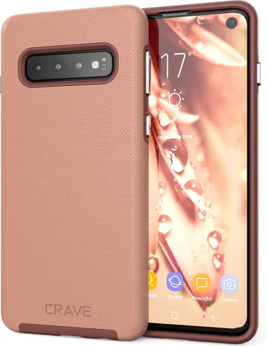 Vista 10 de Crave Dual Guard Para Samsung Galaxy S10 Caso, Protección A Prueba De Golpes Funda De Doble Capa Para Samsung Galaxy S10 - Negro