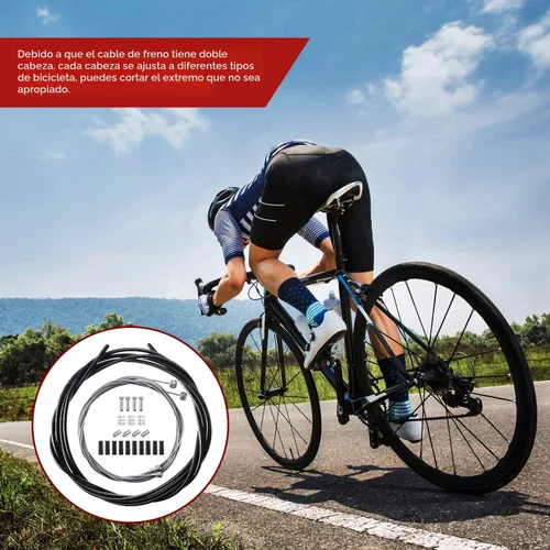 Vista 7 de Línea de transmisión universal de bicicleta Cambio de bicicleta Cable y cable de freno Kit para reparación de bicicletas de montaña
