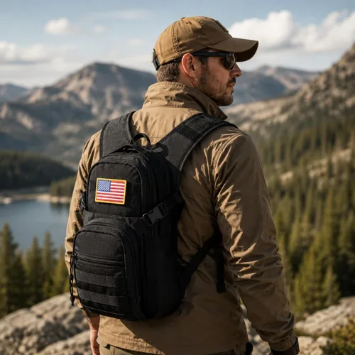 Vista 6 de Tactical Hydration Backpack 2L Water Bladder - Lightweight Durable Pack for Hiking, Running, Outdoor Adventures, Adjustable Straps & Leak-Proof