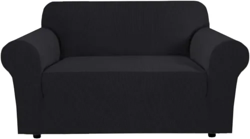 Vista 56 de H.VERSAILTEX Funda elástica para sofá, fundas suaves para muebles de 3 cojines, con tela jacquard gruesa a cuadros con parte inferior elástica, sofá