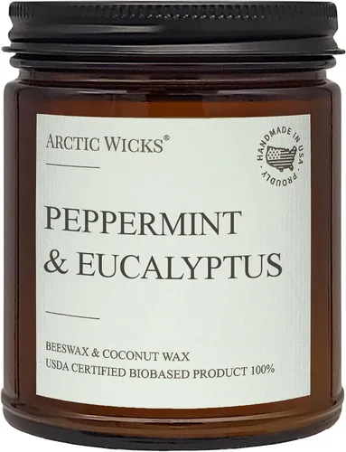 Vista 37 de Velas perfumadas de cera de abeja y coco, 9 onzas, ámbar, rústicas, no tóxicas, de combustión limpia, 100% certificada por USDA, a base de plantas