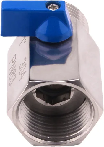 Vista 6 de DERNORD Válvula de bola de acero inoxidable Mini rosca NPT (1" hembra y macho)