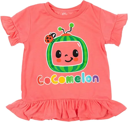 Vista 2 de CoComelon JJ Yoyo Tomtom - Conjunto de camiseta y pantalones cortos para niños pequeños