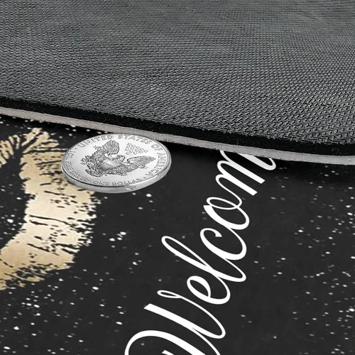 Vista 4 de Felpudo de goma antideslizante con estampado brillante para peluquería, para interiores y exteriores, patio, puerta delantera, decoración del hogar