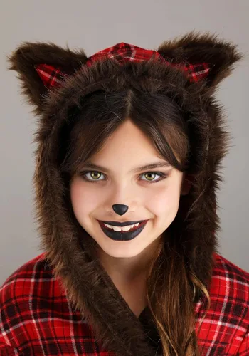 Vista 5 de Disfraz de hombre lobo para niña