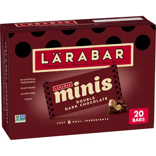 Vista 17 de Larabar - Mini barras de masa de galletas con chispas de chocolate, barra vegana de frutas y nueces sin gluten, barras de 0.78 onzas, 20