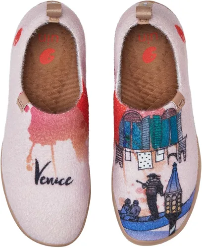 Vista 39 de UIN Mocasines casuales para mujer, de viaje, pintados, para caminar, ligeros, cómodos, de lona, tenis de moda