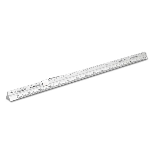 Vista 39 de Alumicolor Regla Métrica de Bolsillo para Arquitecto de Aluminio, 15CM, Negro
