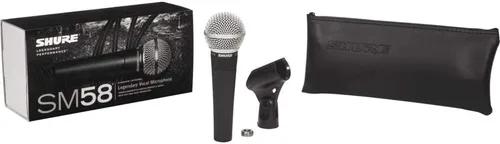 Vista 3 de Shure SM58-LC Micrófono vocal dinámico cardioide + paquete extra de dos (2) cables XLR