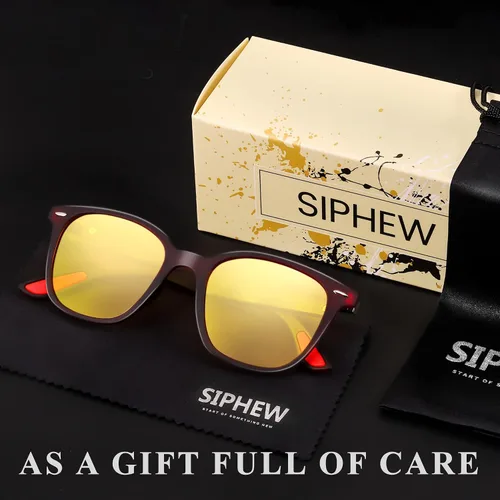 Vista 6 de SIPHEW Gafas de visión nocturna para mujereshombres lentes polarizados de conducción nocturna que reducen el deslumbramiento para la noche