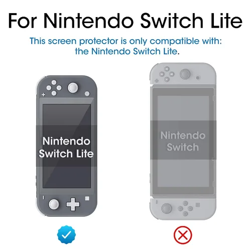 Vista 3 de amFilm Anti-Glare Glass Screen Protector for Nintendo Switch Lite (2019) (2 Pack) (Matte)