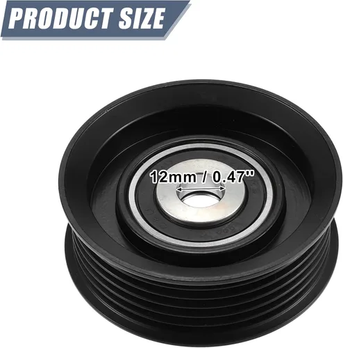 Vista 3 de X AUTOHAUX 16604-50030 Polea de guía de desviación de polea tensora para Toyota 4Runner 4.7L 2003-2009 para Toyota Land Cruiser 4.7L A/T 19