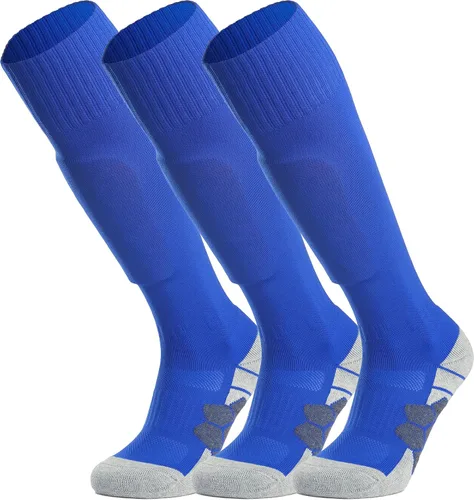 Vista 29 de APTESOL - Calcetas de fútbol hasta la rodilla (paquetes de 1/3/5) Calcetas acojinadas para niños, jóvenes, adultos, para equipos deportivos OTC