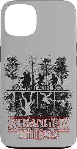 Vista 7 de Stranger Things Upside Down Hawkins Ride - Carcasa con logotipo para iPhone 17