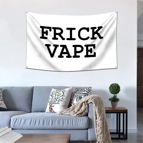 Vista 3 de Bandera Frick Vape de 3 x 5 pies Decoración de pared
