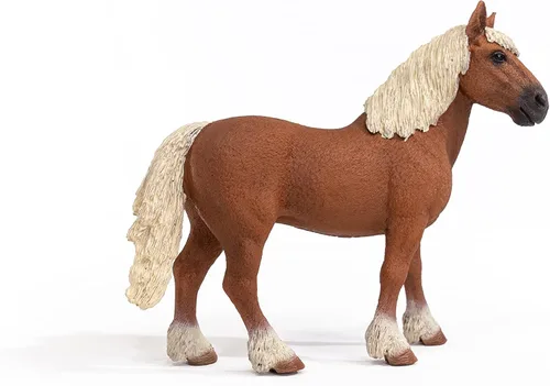 Vista 5 de Schleich Farm World - Juguete de caballo belga de tiro - Figura de caballo para niñas y niños - Juguetes de animales de granja para niños a partir