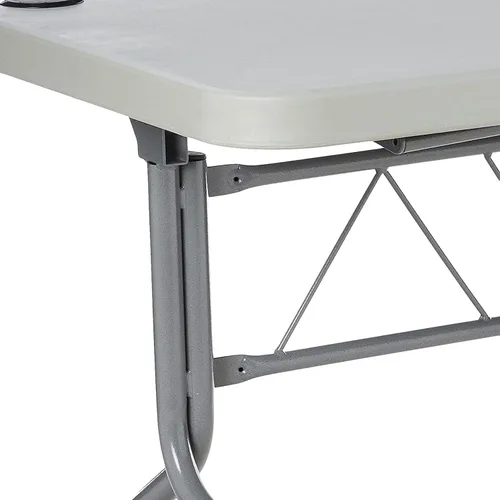 Vista 12 de Mesa cuadrada de resina multiuso Office Star Work Smart 36 x 36 x 29 pulgadas, MetalPlástico/Resina, gris