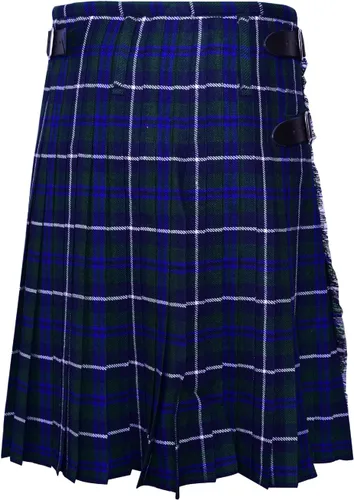 Vista 9 de KS - Kilt de 5 yardas para hombre, hecho de lana acrílica, 13 onzas, varios kilts de tartán gris