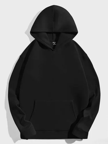 Vista 2 de GORGLITTER Sudadera térmica con capucha y bolsillo para hombre con capucha y cordón de manga larga con estampado de oso