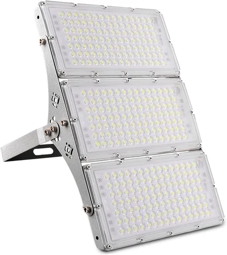 Vista 21 de papasbox Luz de inundación LED de 100 W para exteriores, luces de seguridad para exteriores de 8000 lúmenes, luces LED blancas cálidas de 3000 K