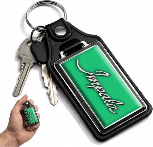 Vista 13 de Brotherhood Car Key Chain for Impala - Classic Models Keychain for Men and Oro olímpico - Guión de 1969