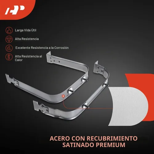 Vista 3 de A-Premium Correas de depósito de combustible compatibles con Ford F-150 2004-2008 F-250 2004-2006 2-PC Set