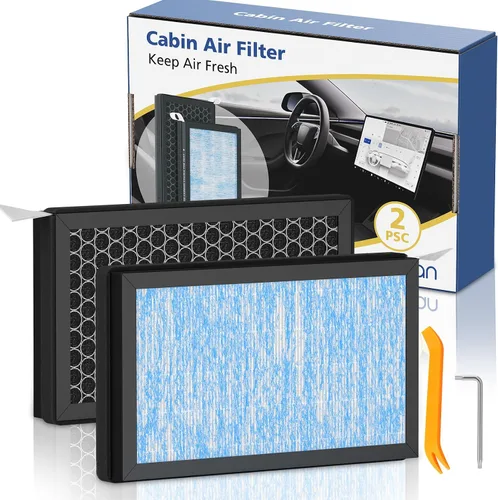 Vista 9 de Accesorios de filtro de aire de cabina Tesla HEPA para el modelo Y Modelo 3