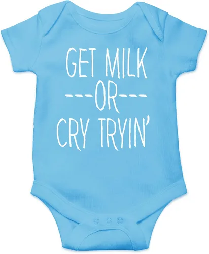 Vista 17 de Get Milk or Cry Tryin - Ropa de bebé - Divertidos trajes para recién nacidos para niños y niñas